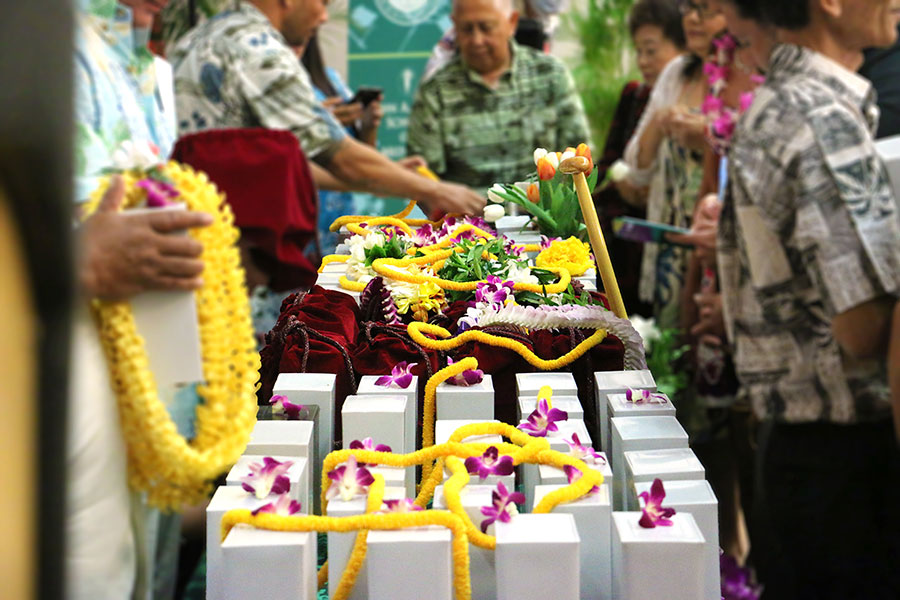 willed body leis and ashes