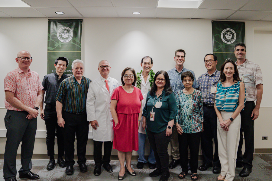 group photo after the biorepository gift