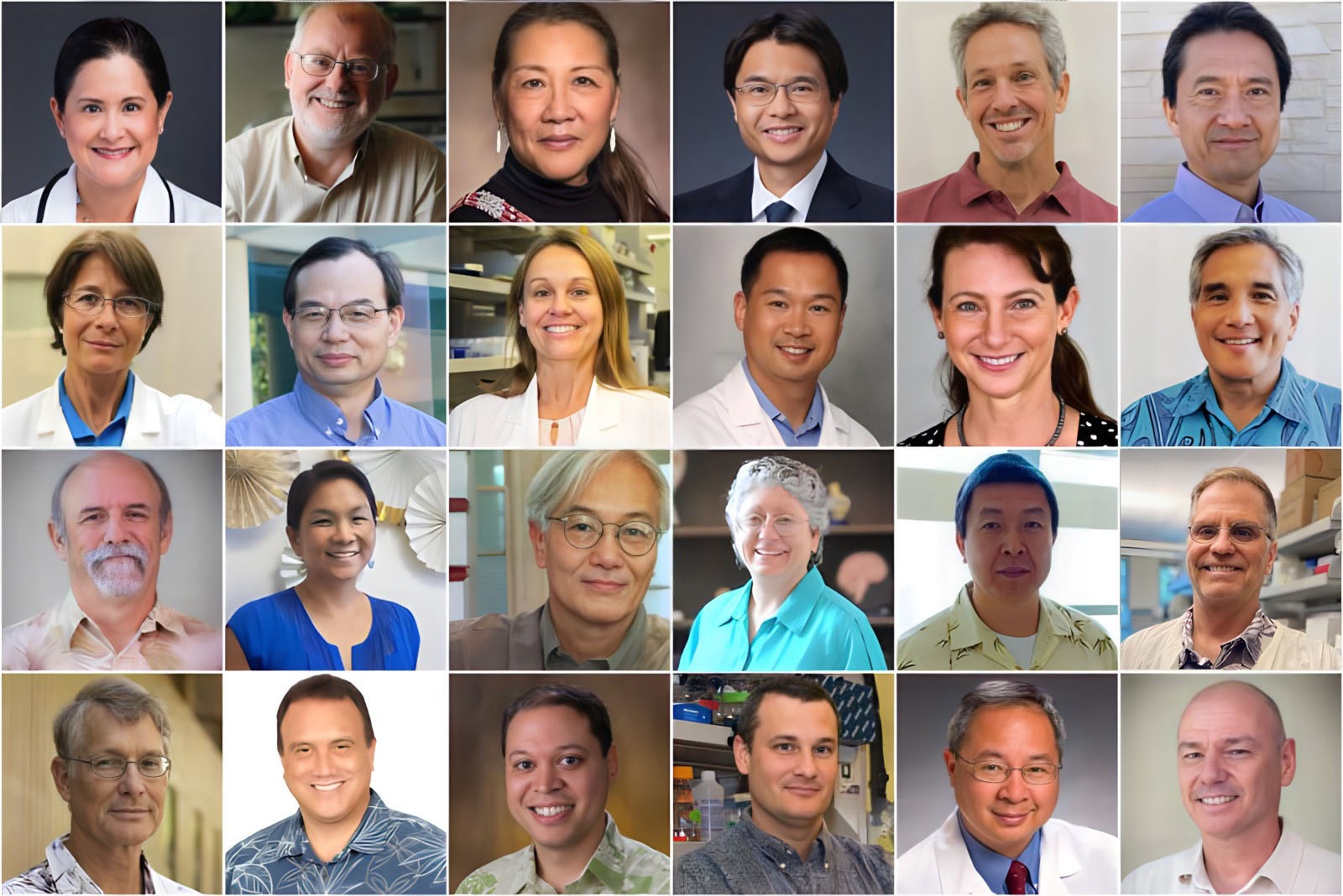 research faculty portrait collage