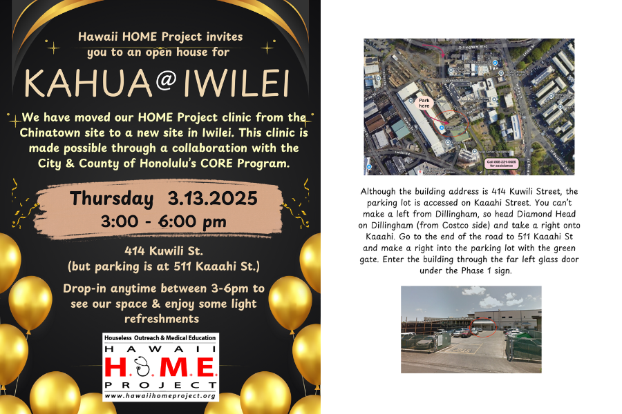 HOME clinic open house at Iwilei