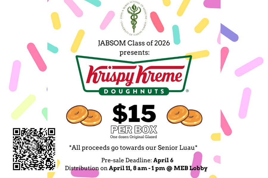 JABSOM 2026 Krispy Kreme Fundraiser April 2025