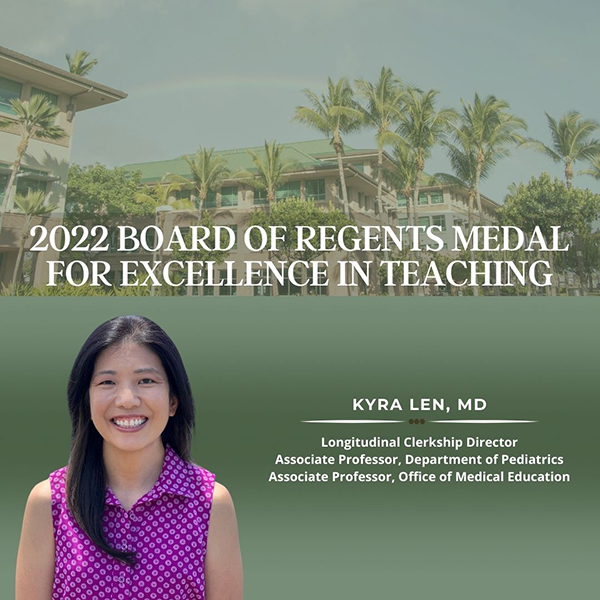 kyra len recieves award