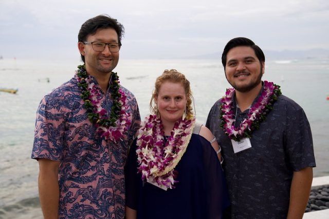Troy Odo, Nina Allan and Lance Nunes.
