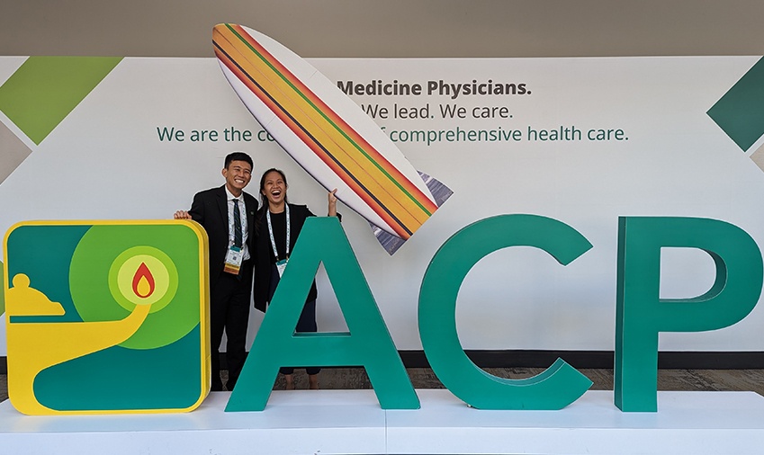 Edward Nguyen and Maveric Abella at the ACP 2023 conference